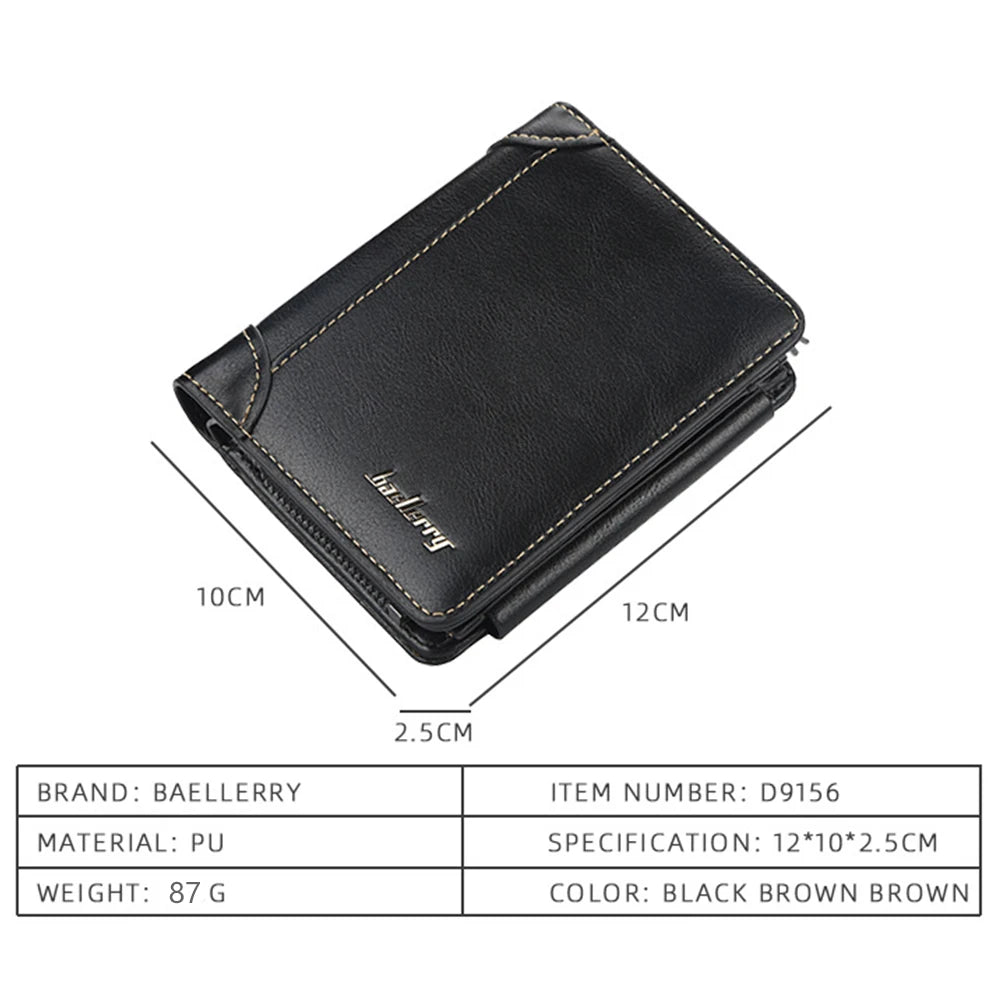 UrbanVault – Vintage PU Leather Men’s Wallet