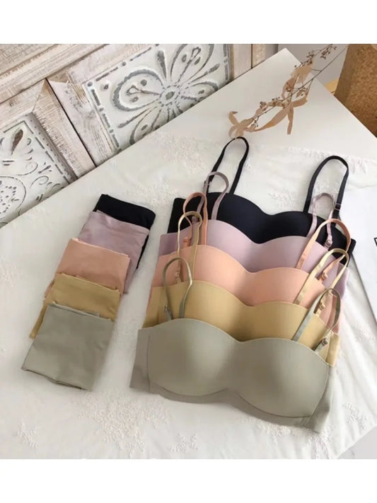 YUQI Ultra-Thin Wireless Push-Up Bralette – Summer Comfort