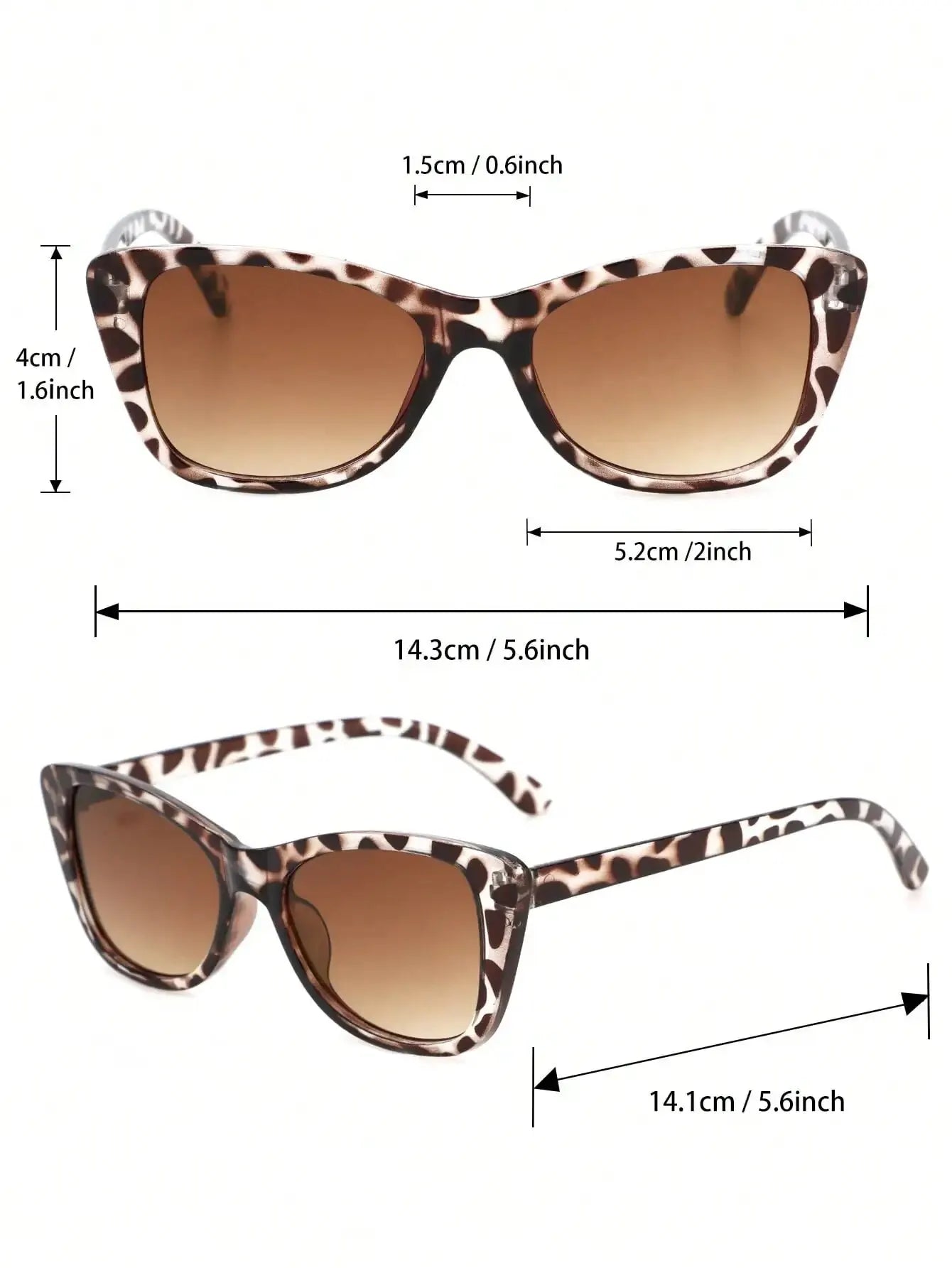 3-Piece Unisex Cat-Eye Sunglasses Set – Fashion Shades for Street Style & Travel