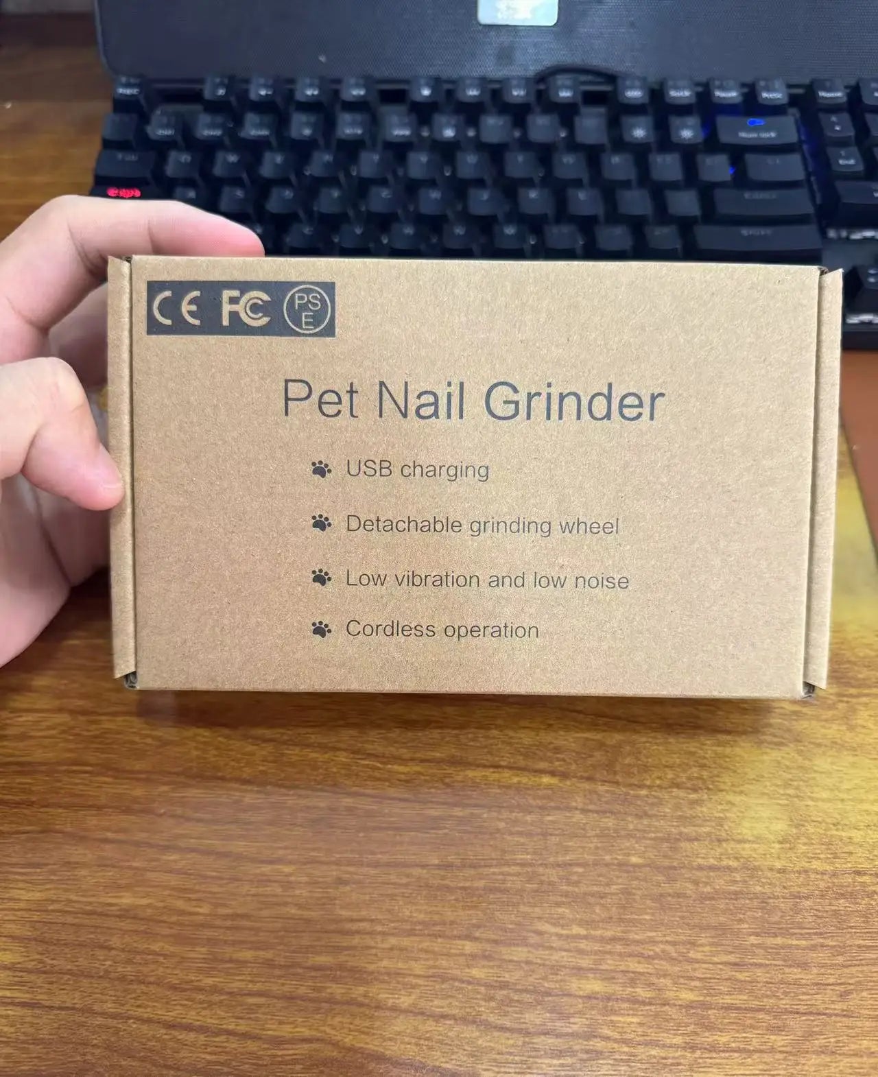 Rechargeable Electric Pet Nail Grinder – USB Charging Nail Trimmer for Dogs & Cats