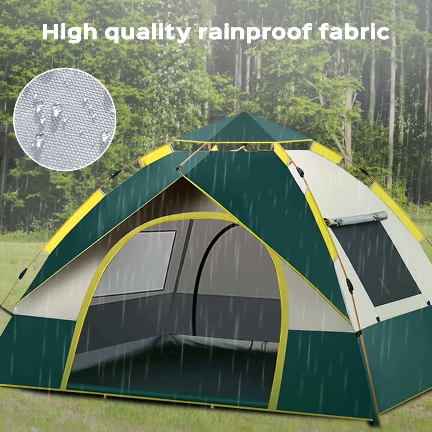 LOVEWE 2-Person Quick Opening Camping Tent – Waterproof & Windproof