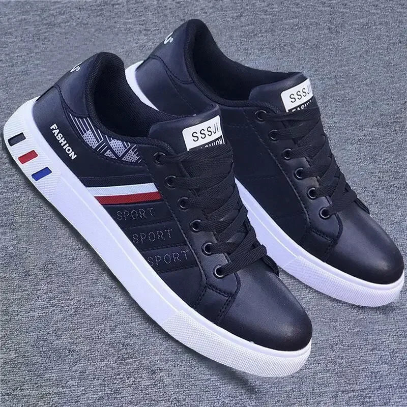 AirStride – Men’s Lightweight PU Leather Casual Sneakers