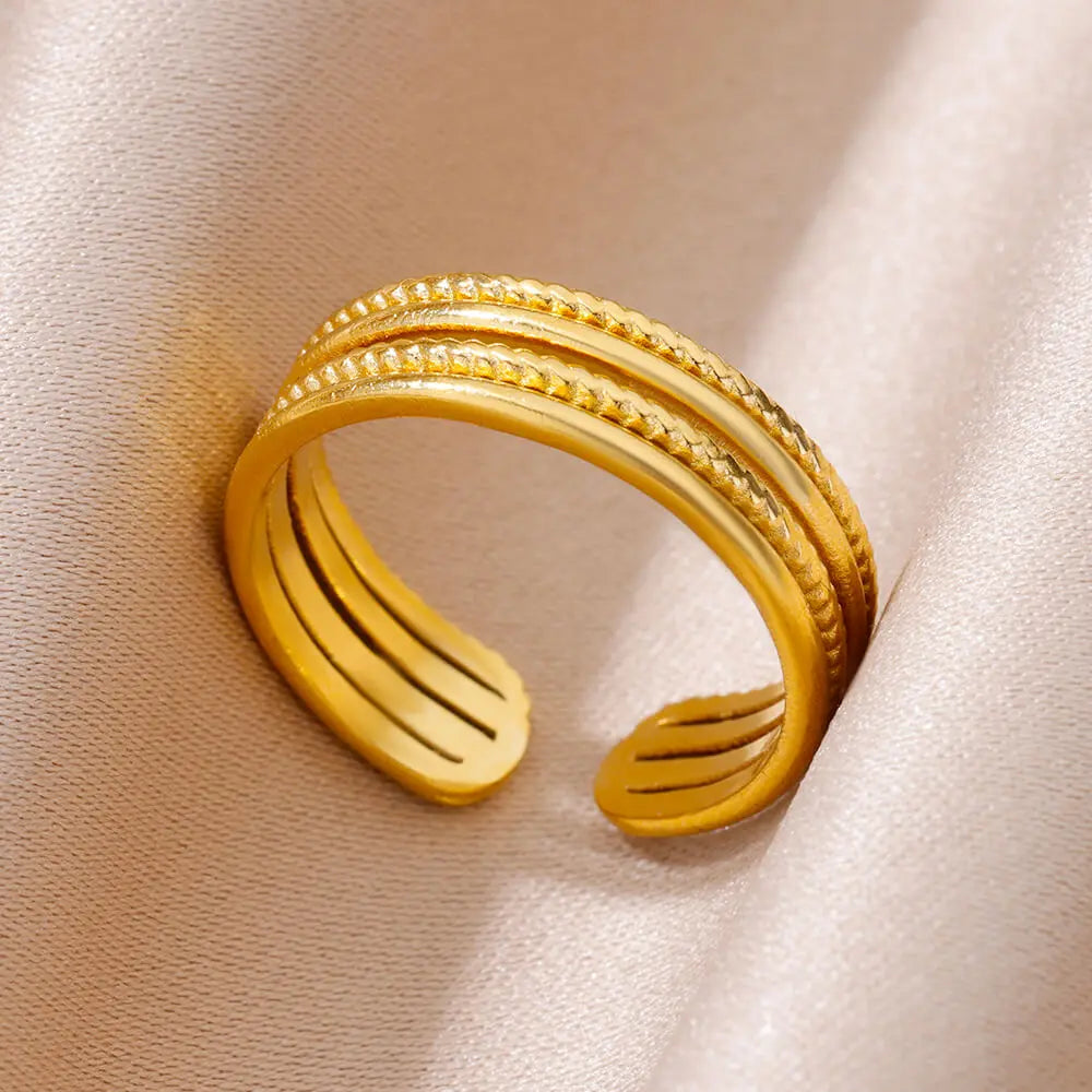 EternaGold – 316L Stainless Steel Couple Rings