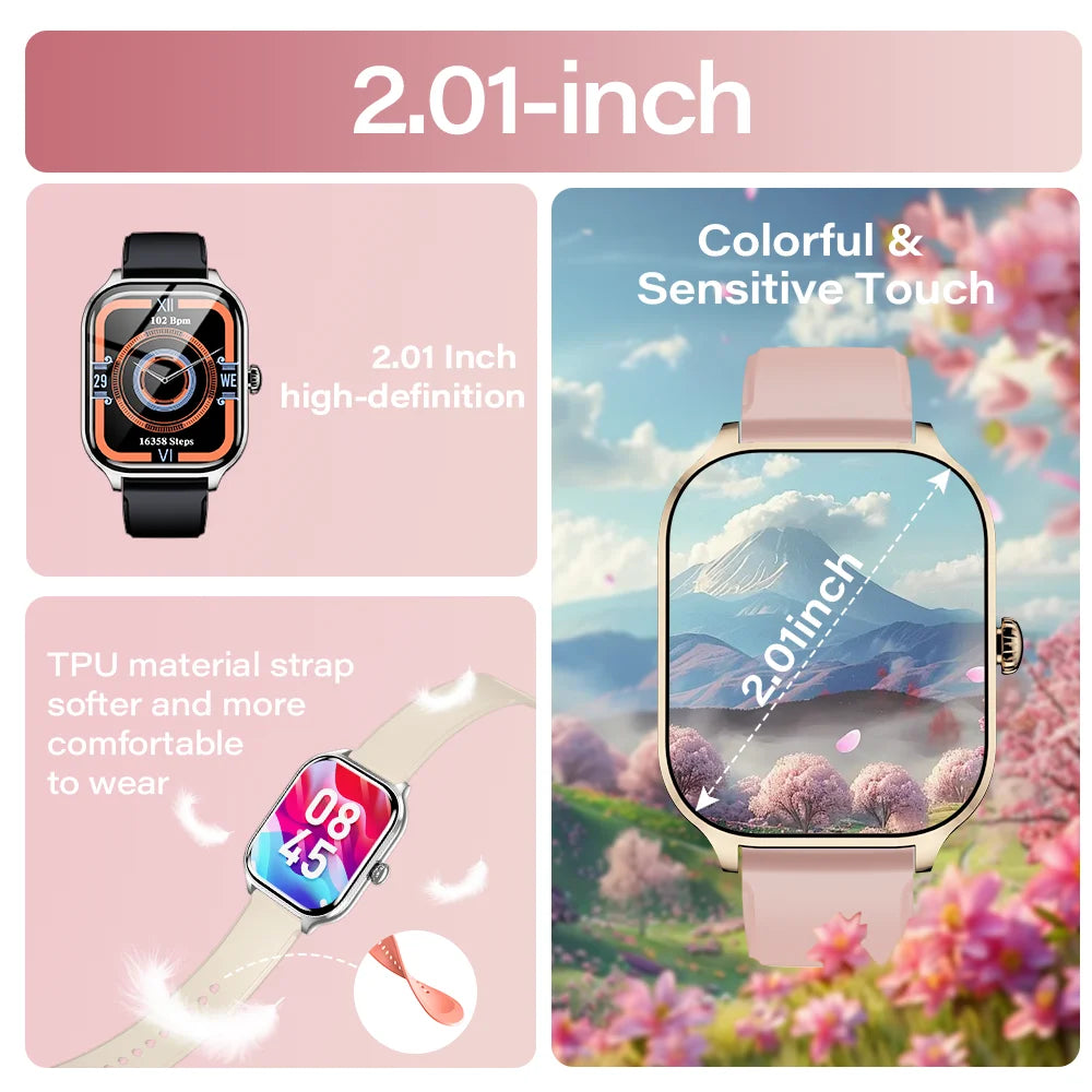 LAXASFIT ProCall – Smartwatch with Voice Call & Health Tracking