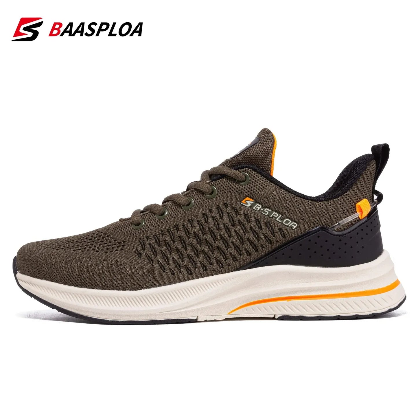 Baasploa AeroRun 2025 – Men’s Lightweight Breathable Running Sneakers