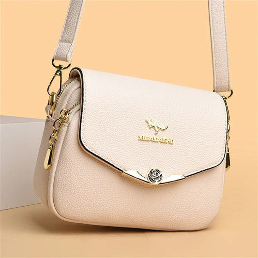 SoftLux – Elegant Soft Leather Small Messenger Bag