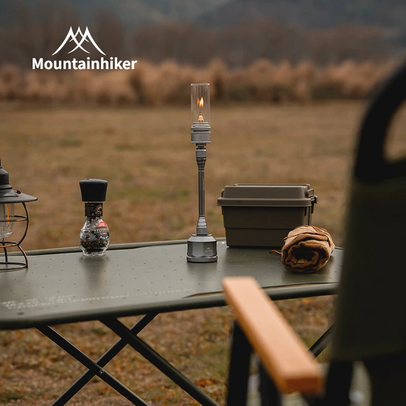 MOUNTAINHIKER Retro Outdoor Gas Light – Decorative Camping Lantern for Ambience & Lighting