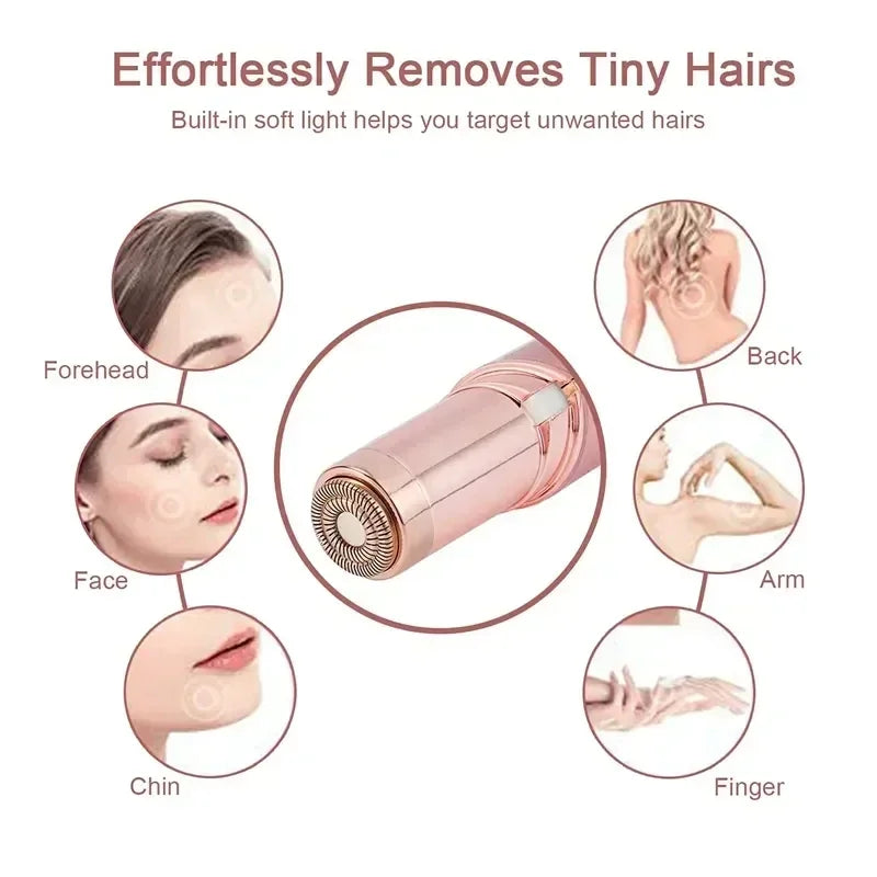 Lipstick-Style Painless Facial Hair Remover for Women