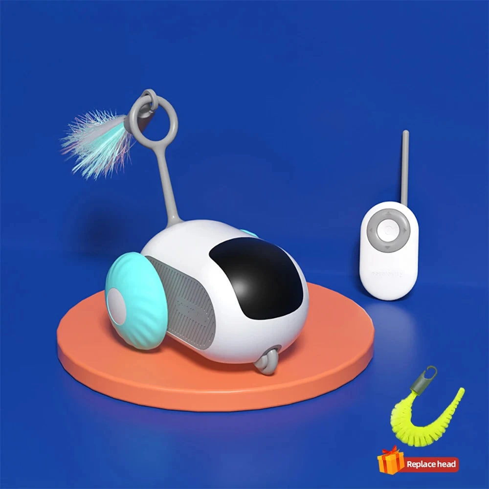 Smart Interactive Cat Toy – 2-Mode Automatic & Remote-Controlled Toy Car for Pets
