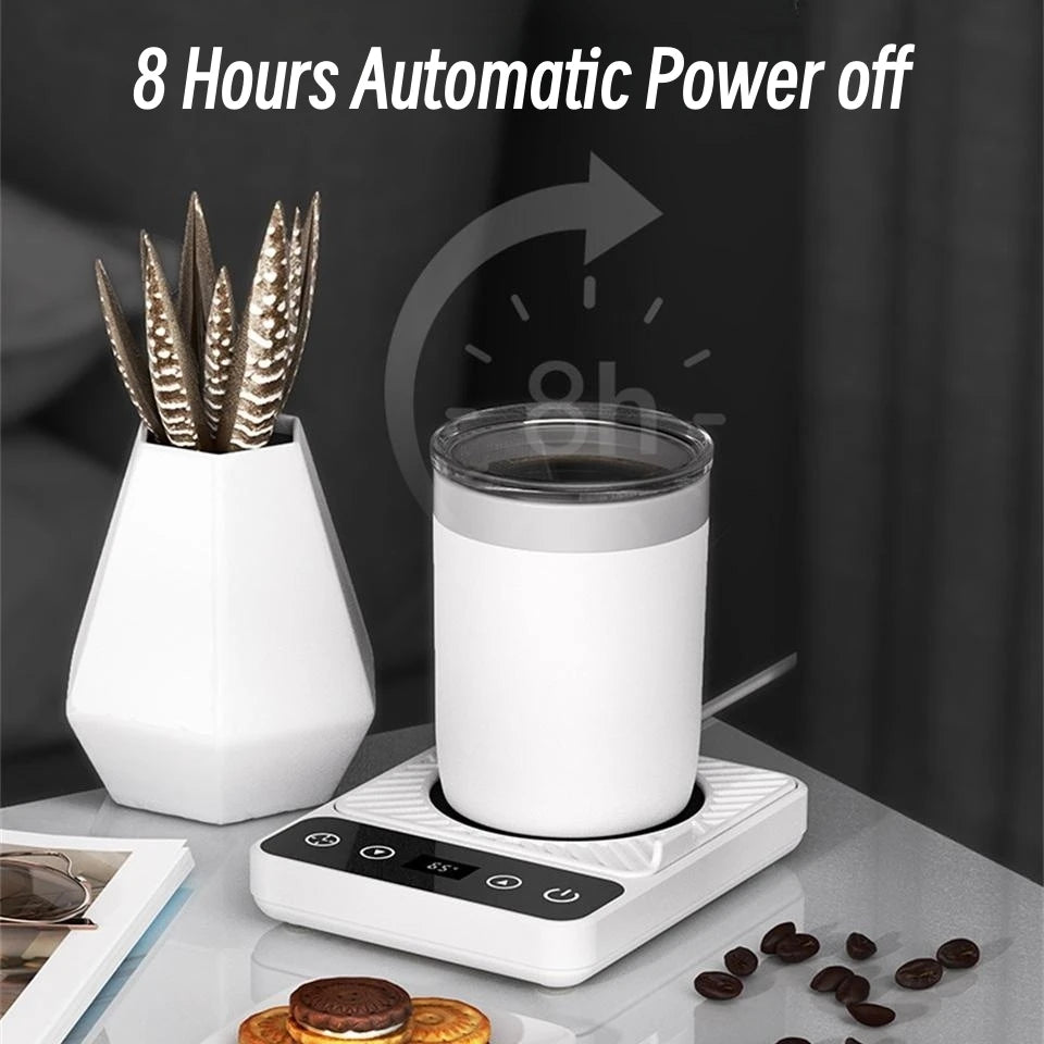 Electric Coffee Mug Warmer – 9-Temp Settings with Timer & Auto Shut-Off for Home & Office