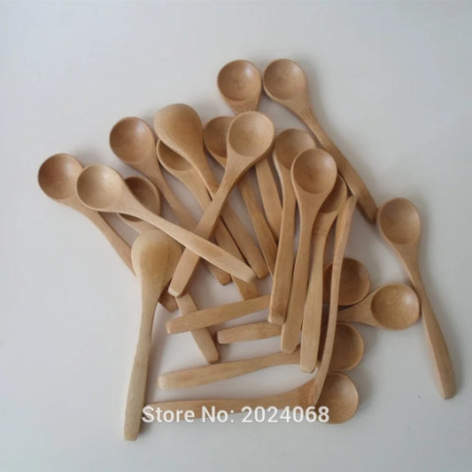 Wooden Spoons – Eco-Friendly Bamboo Teaspoon Set (10pcs)