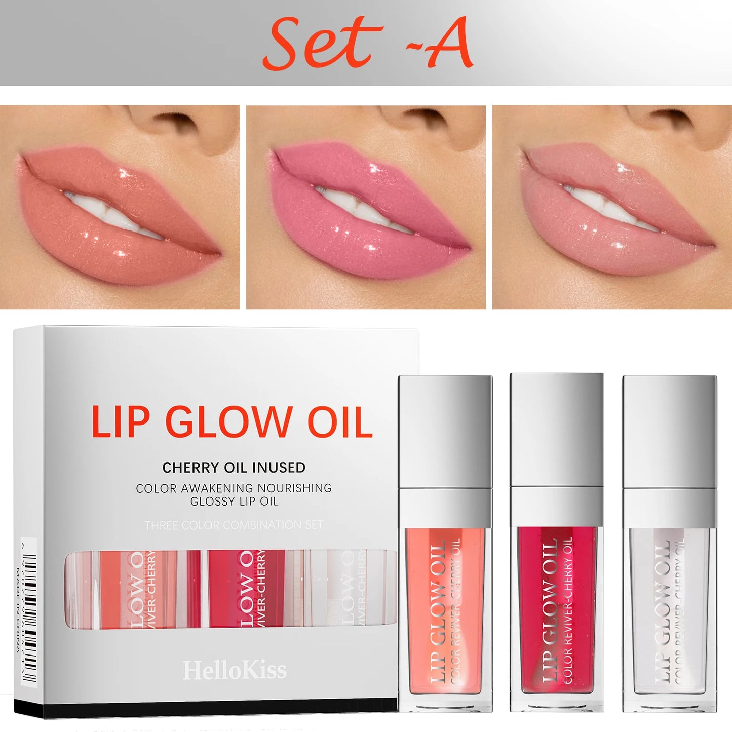 JellyGlow – Crystal Lip Oil & Plumper Set for Moisturized, Glossy Lips