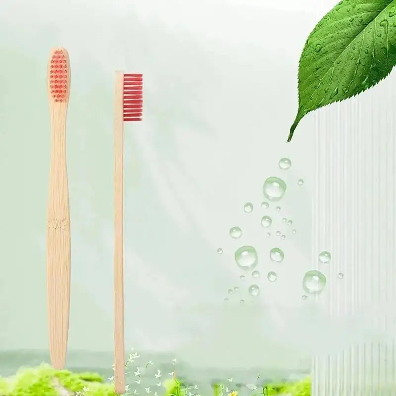 Bamboo Toothbrush – Soft Bristles for Sensitive Teeth (5pcs)