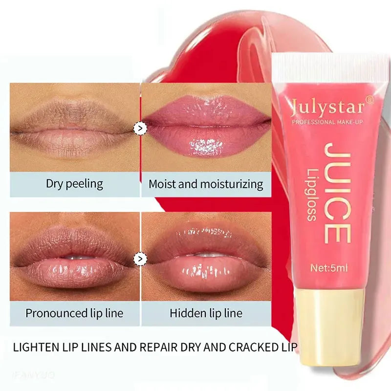 CrystalPout – Jelly Lip Oil Balm with Glass Shine & Fruit Scent