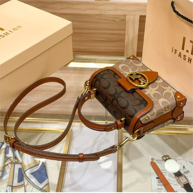 ContrastEdge – Minimalist High-End Portable Box Crossbody Bag