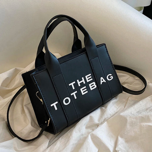 LetterLuxe – Women’s PU Leather Shoulder Tote Bag