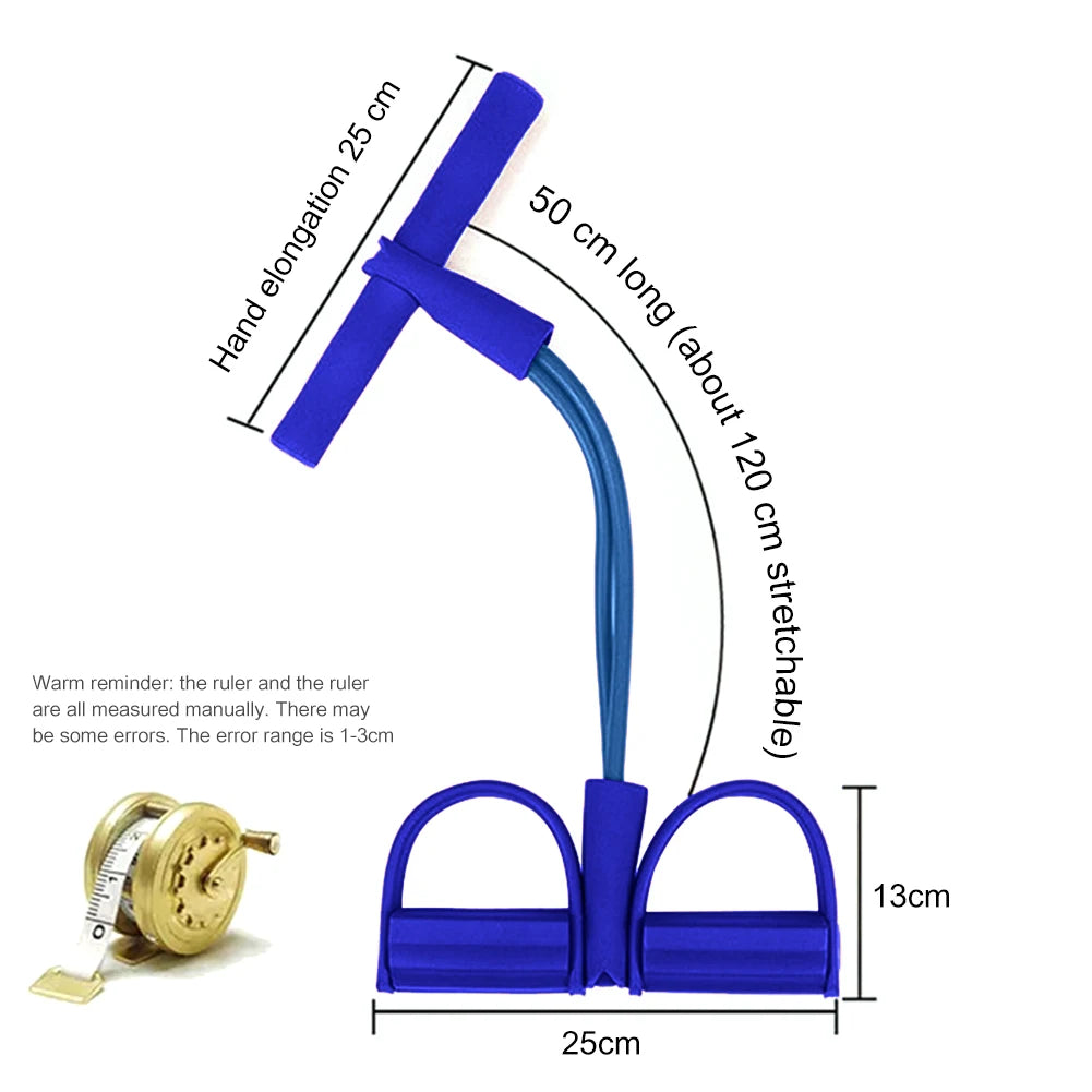 Pedal Resistance Band Sit-Up Assistant – Slimming & Home Fitness Trainer