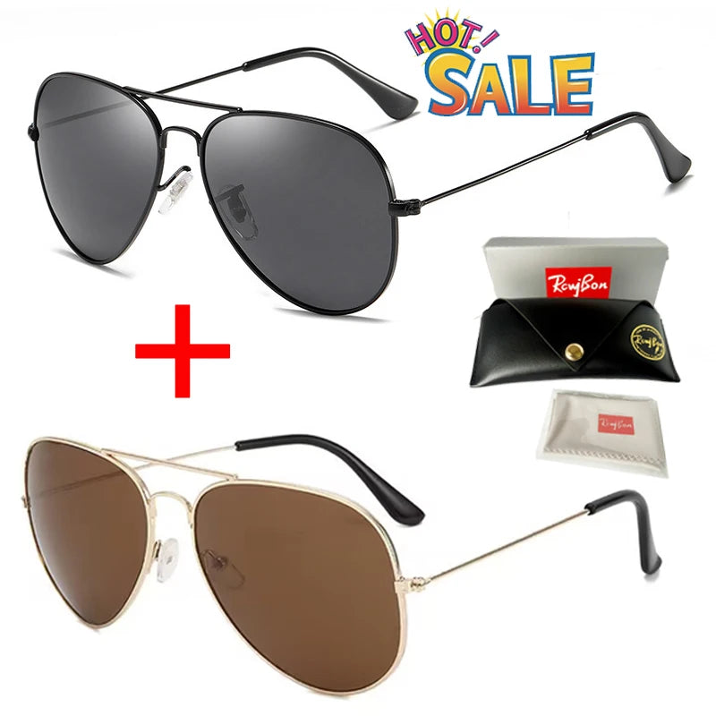 SkyGuard – Classic Polarized Aviator Sunglasses for Men