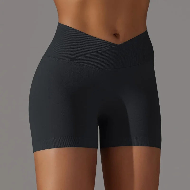3-Pack Scrunch Butt Biker Shorts – High Waist Peach Hip Sports Set for Women