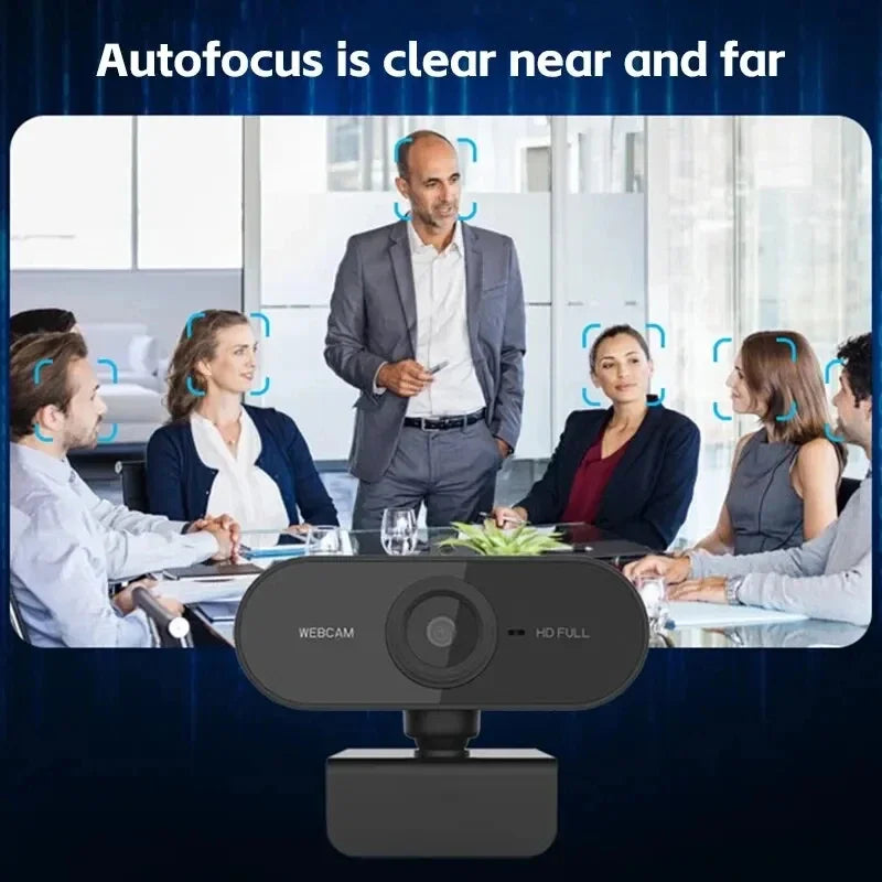 ClearView – 1080P HD Webcam with Microphone & Tripod