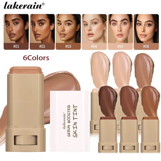 Serum-Infused Foundation Stick – Balm Texture, High Coverage & Skin-Boosting Glow