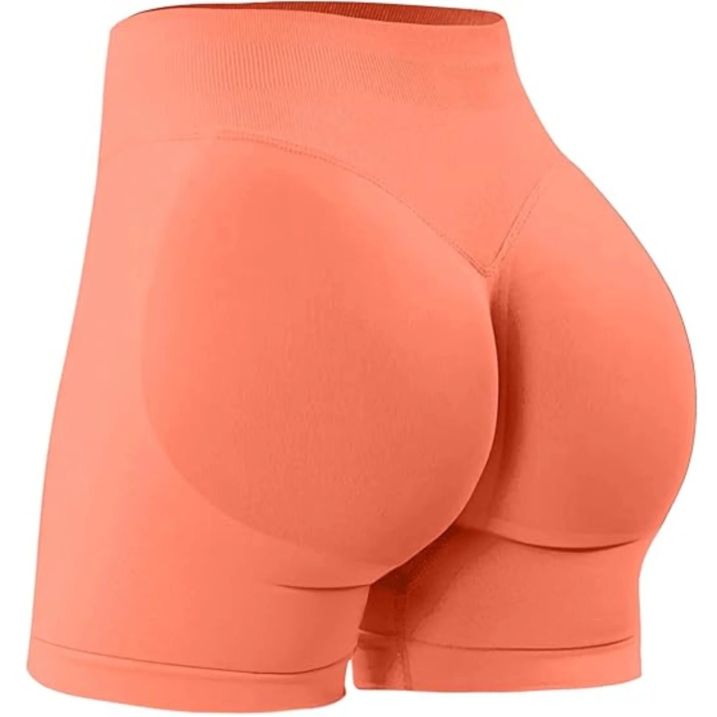 SculptFit Summer High Waist Yoga Shorts – Solid Color, Stylish & Supportive Fitness Bottoms