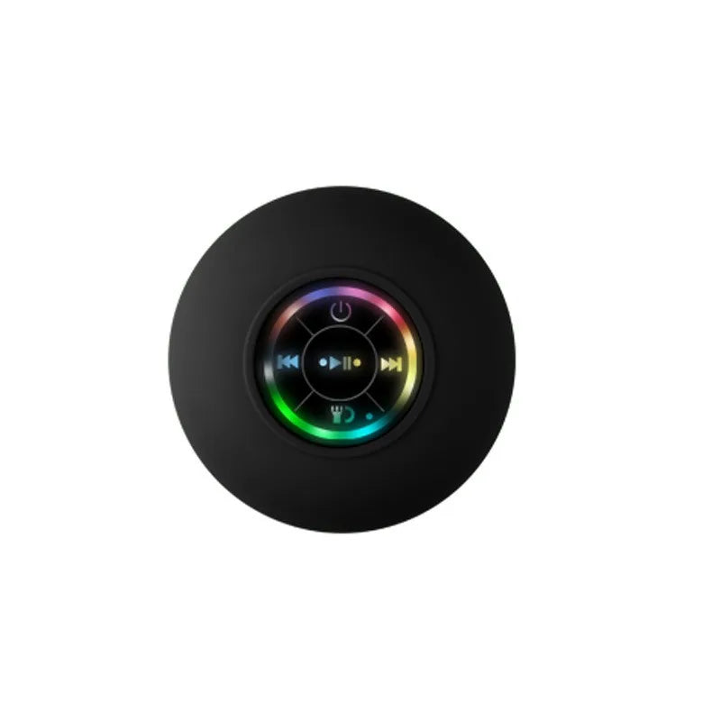 2025 Waterproof Bluetooth Shower Speaker – Portable LED Mini Speaker with Suction Cup