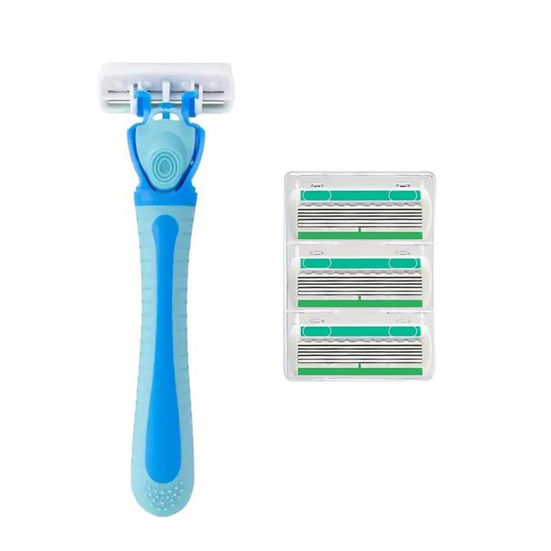SilkEdge 6 – Women’s Safety Razor with 18 Replaceable 6-Layer Blades