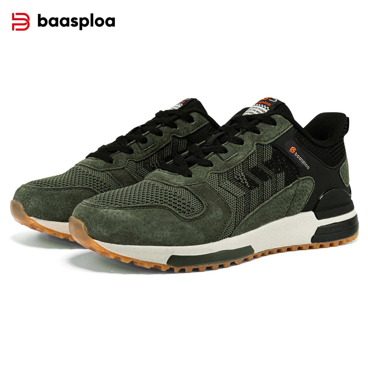 Baasploa AirStep 2025 – Men’s Breathable Casual Sneakers