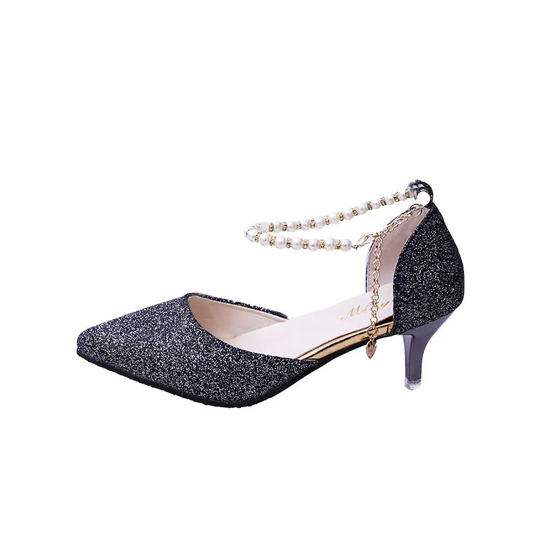 EleganceTrend – Pointed Toe Bridal Pumps