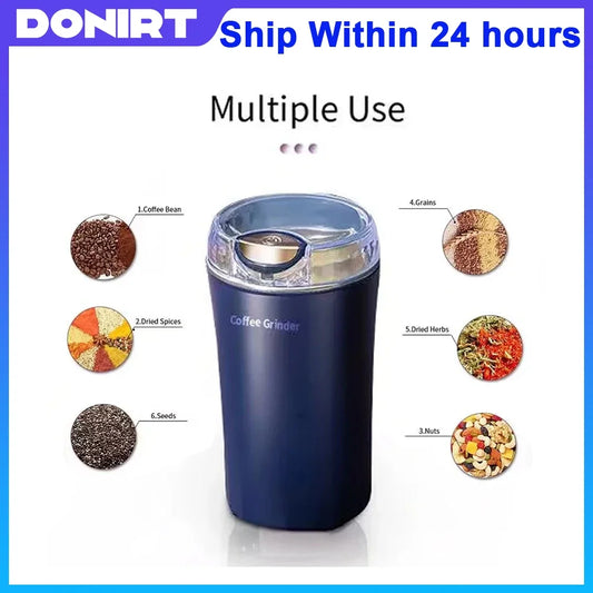 2025 Electric Grain Grinder – Stainless Steel Mill for Coffee, Nuts, Herbs & Spices