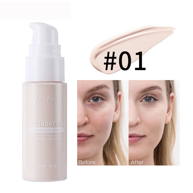 Liquid Foundation & Concealer – Waterproof & Sweat-Resistant