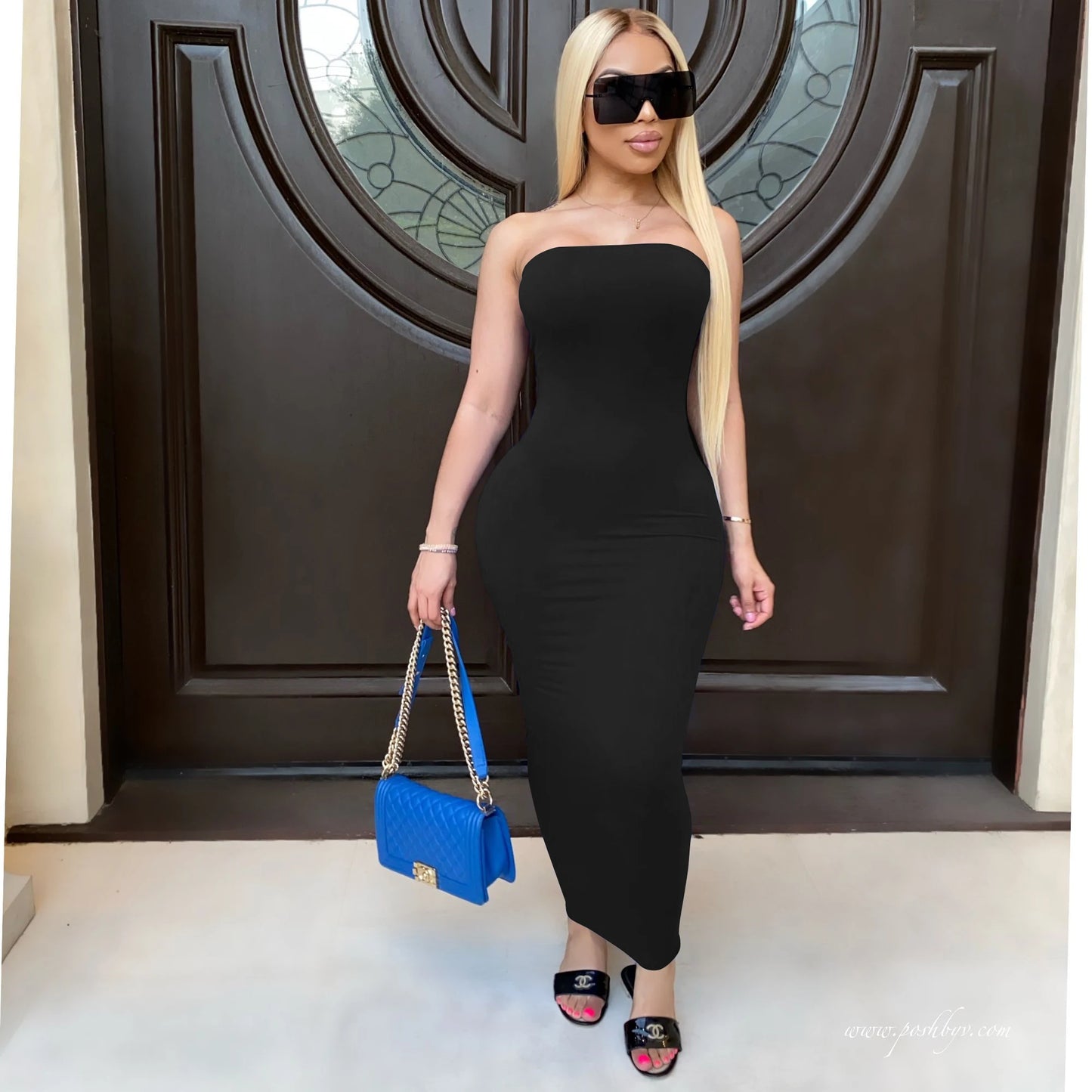 Sexy Sleeveless Chest-Wrapped Beach Maxi Dress – Summer Vibes