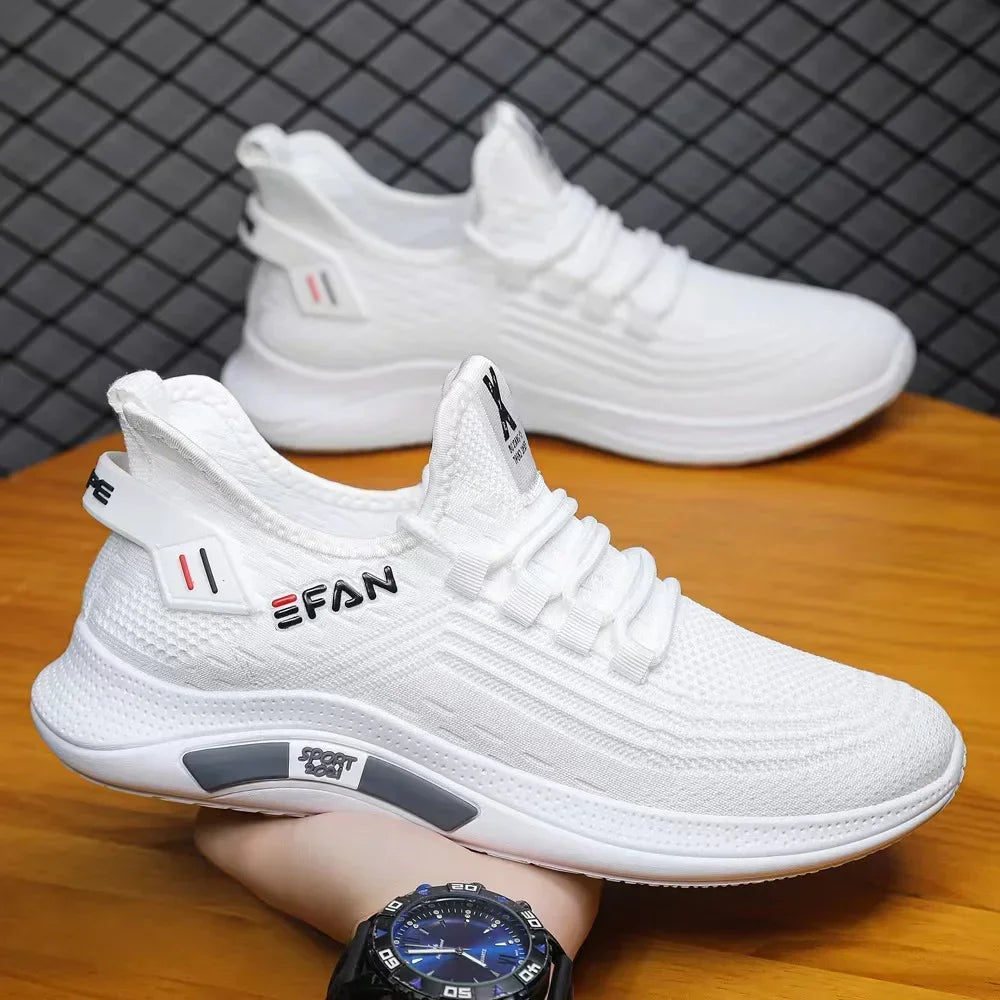 FlyWeave 2025 – Men’s Lightweight Korean Edition Running Shoes