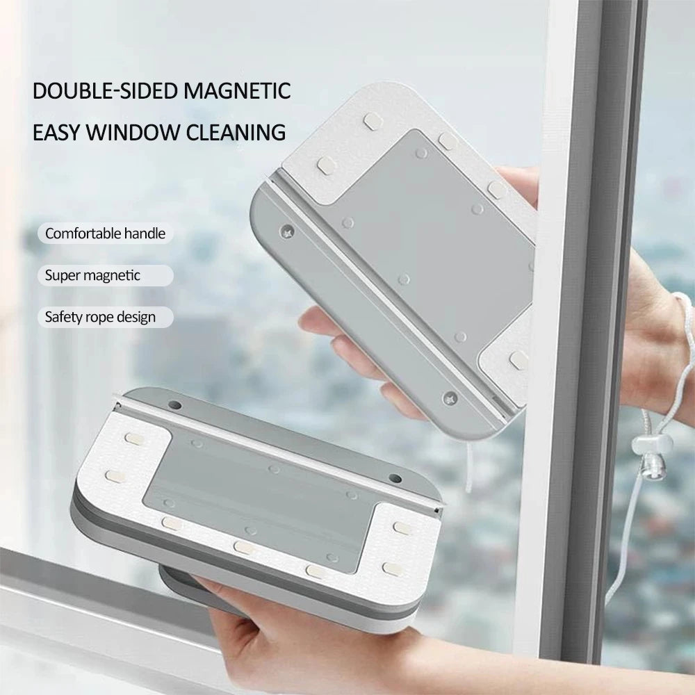 Magnetic Double-Sided Window Cleaner – Glass Wiper for High-Rise & Hard-to-Reach Windows