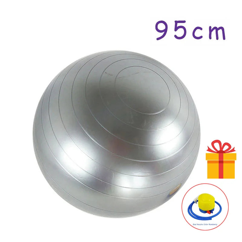Anti-Burst Yoga Ball – PVC Balance & Exercise Ball (45–85cm)