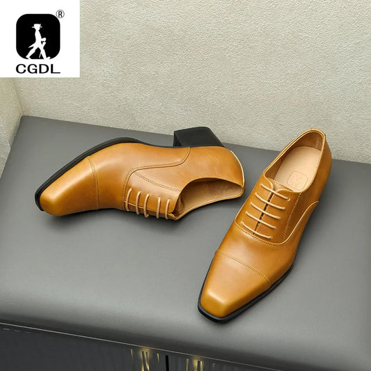FormoLift – Men’s Square Toe Elevated Dress Shoes