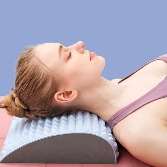Lower Back Pain Relief Stretcher Pillow – Lumbar Support & Posture Corrector