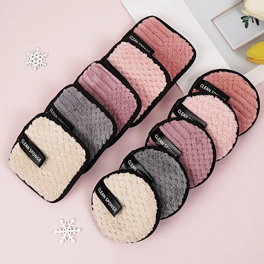 MAANGE Reusable Makeup Remover Pads – 10pcs Soft Microfiber Cotton Rounds