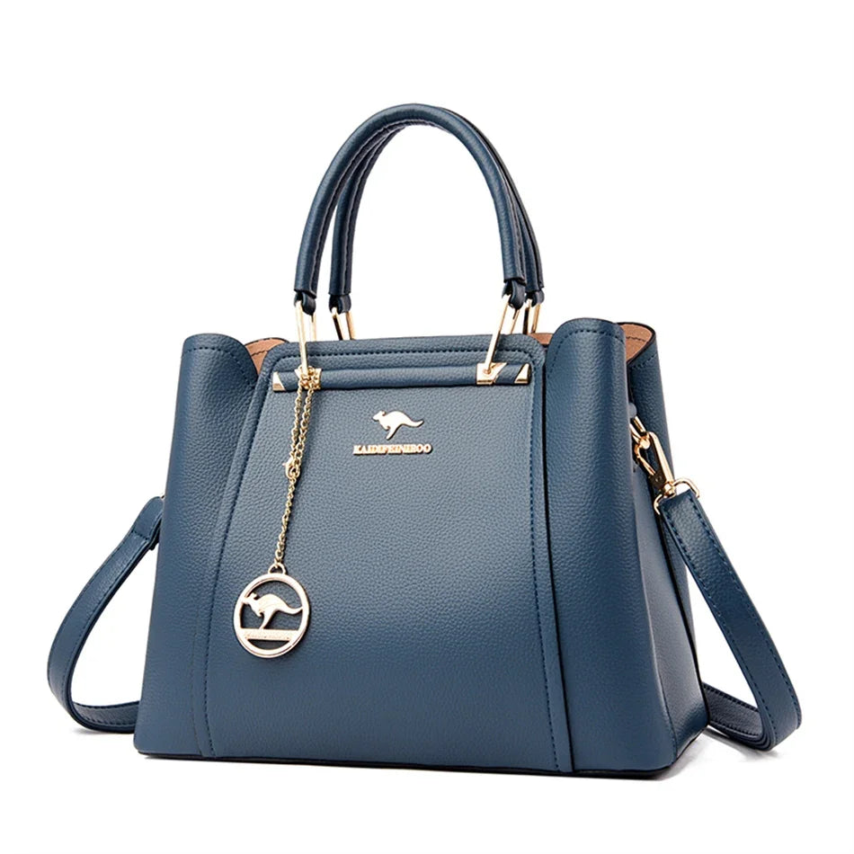 TriLuxe – 2025 3-Layer Large Capacity Leather Shoulder Bag
