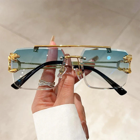RetroEdge – Frameless Unisex UV400 Fashion Sunglasses