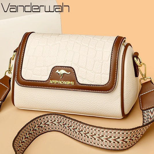 StonePU – Small Square PU Leather Crossbody Satchel