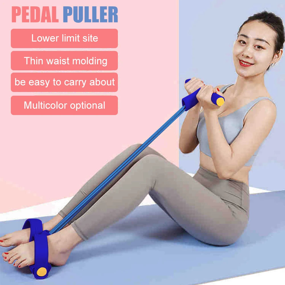 Pedal Resistance Band Sit-Up Assistant – Slimming & Home Fitness Trainer