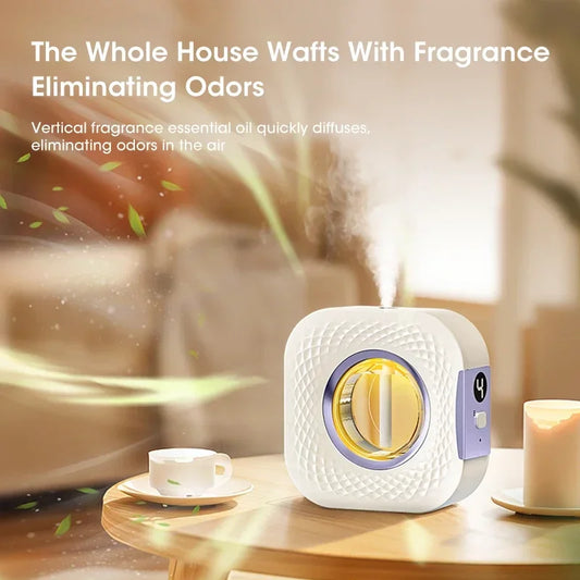 Mini Smart Aromatherapy Diffuser – USB Essential Oil Air Purifier with 4-Speed Settings