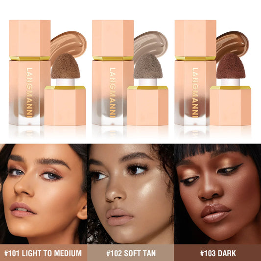 3-Color Liquid Contour & Concealer – Sculpt, Define & Enhance