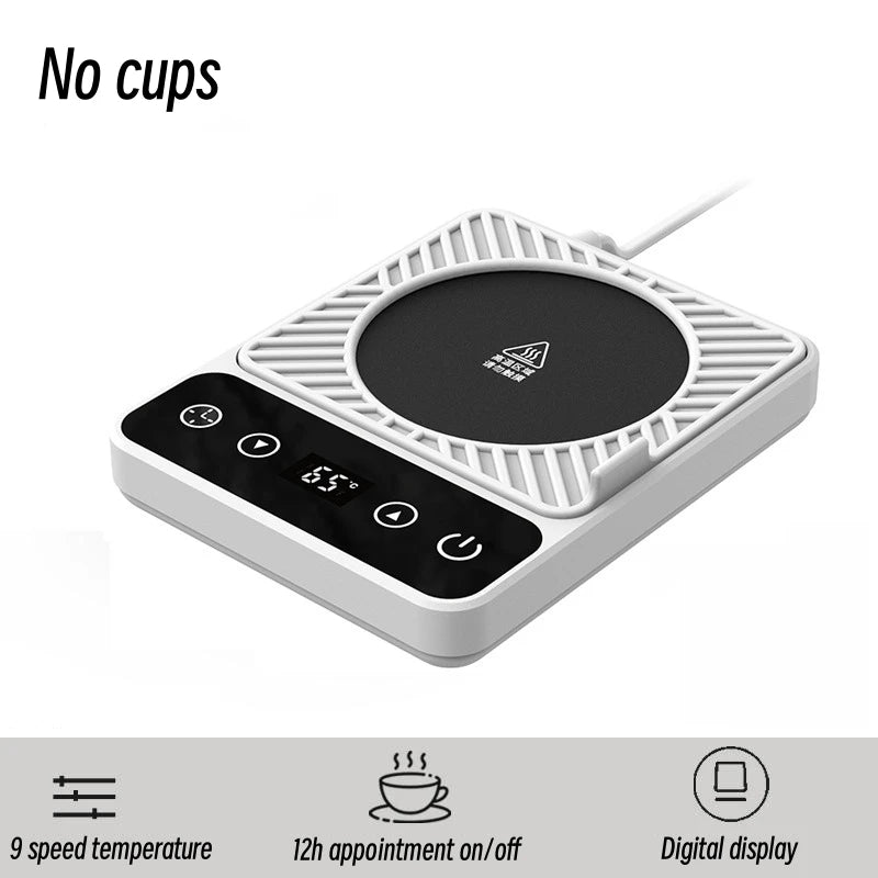 Electric Coffee Mug Warmer – 9-Temp Settings with Timer & Auto Shut-Off for Home & Office