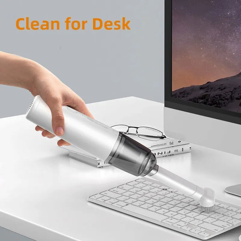 Mini Handheld Car Vacuum Cleaner – Rechargeable with Powerful Suction for Car & Home
