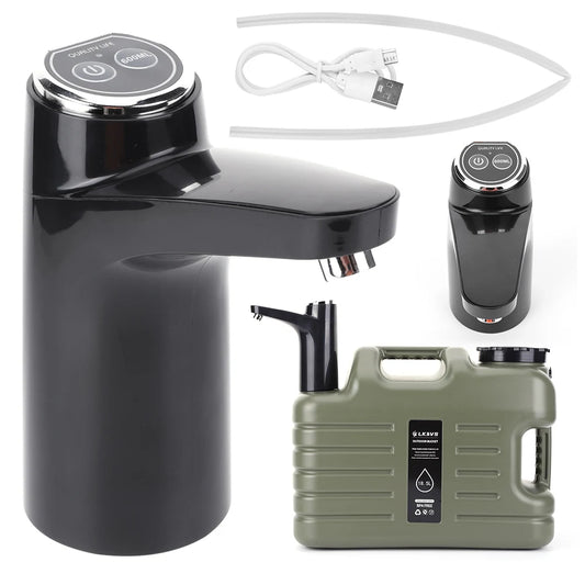 11L Outdoor Camping Water Tank – With Faucet & USB Electric Pump
