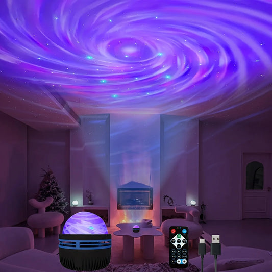 GalaxyGlow – Starry Sky LED Night Light Projector with Remote & Sound Control