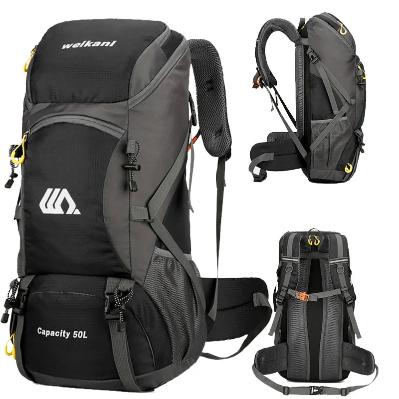 50L Waterproof Travel Backpack – Hiking & Camping Rucksack for Men